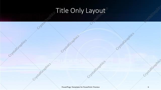 Title Only presentation slide layout