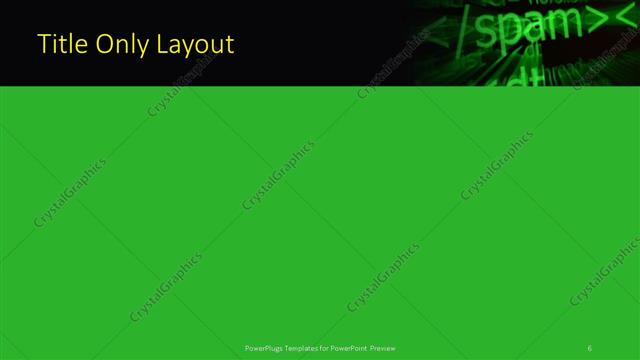 Title Only presentation slide layout