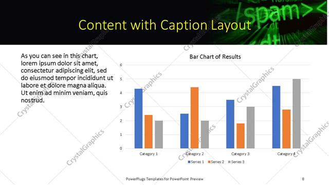 Content with Caption presentation slide layout