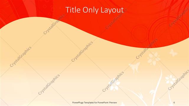 Title Only presentation slide layout