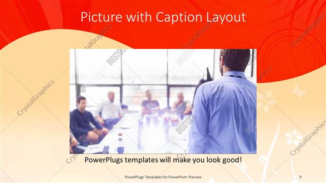 Picture with Caption presentation slide layout