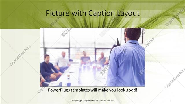 Picture with Caption presentation slide layout