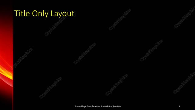 Title Only presentation slide layout