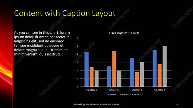 Content with Caption presentation slide layout