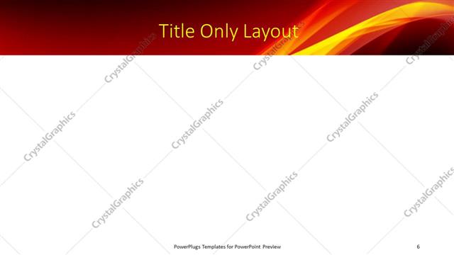 Title Only presentation slide layout