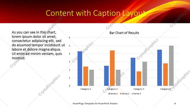 Content with Caption presentation slide layout
