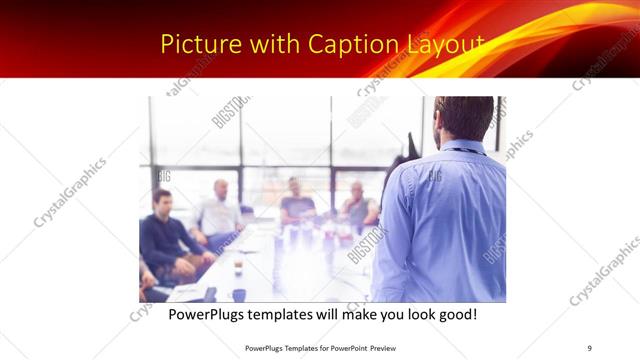 Picture with Caption presentation slide layout