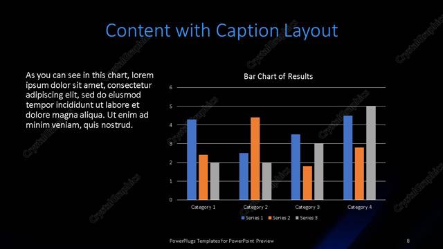 Content with Caption presentation slide layout
