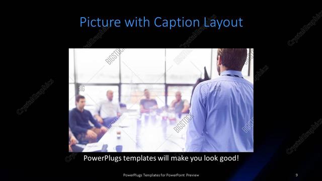Picture with Caption presentation slide layout