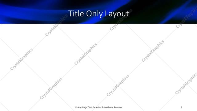 Title Only presentation slide layout