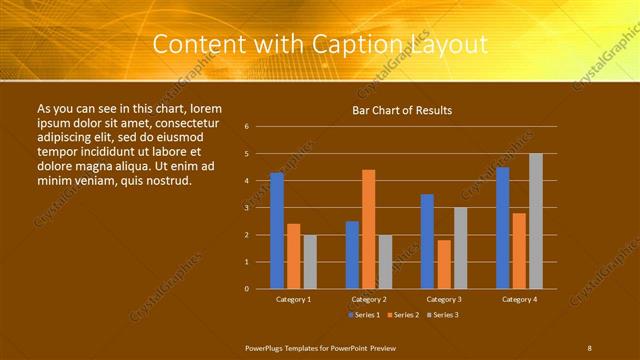 Content with Caption presentation slide layout