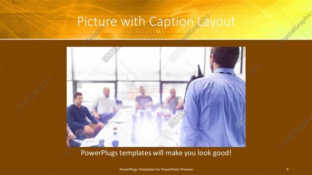 Picture with Caption presentation slide layout