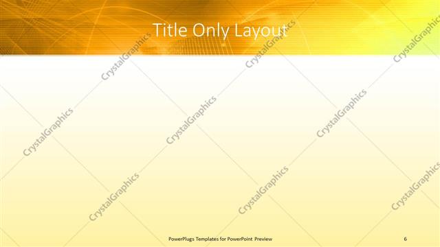 Title Only presentation slide layout