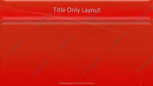 Title Only presentation slide layout