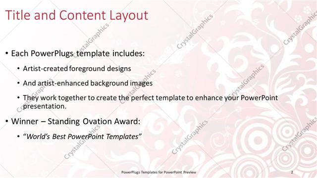 Title and Content presentation slide layout