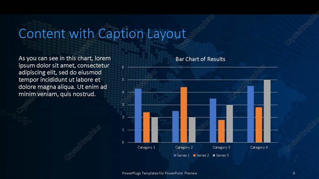 Content with Caption presentation slide layout