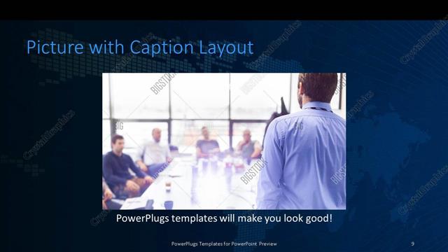 Picture with Caption presentation slide layout
