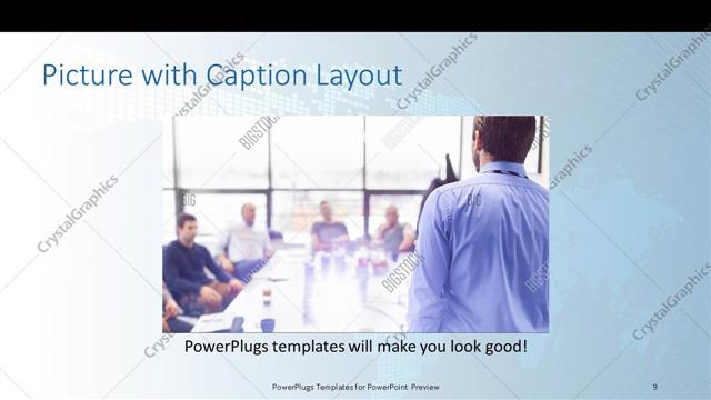 Picture with Caption presentation slide layout