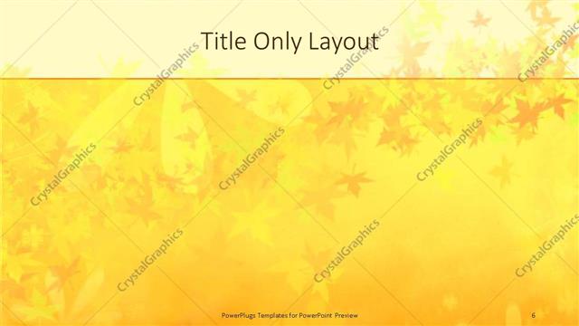 Title Only presentation slide layout