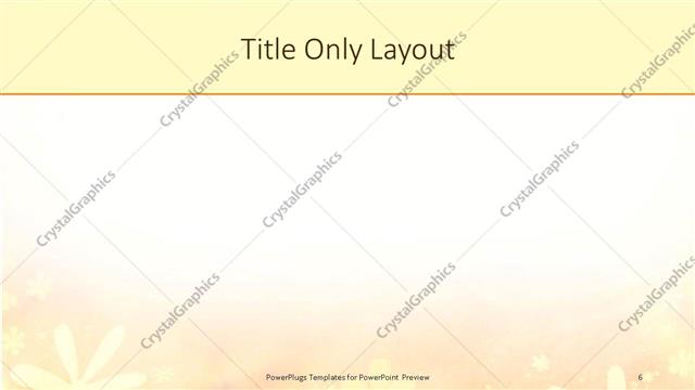 Title Only presentation slide layout