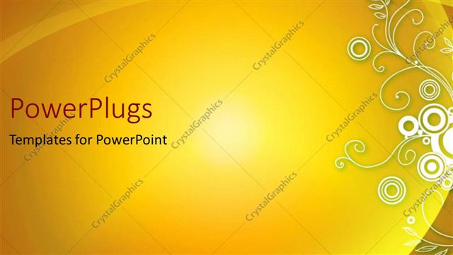  Presentation with floral abstract - An abstract yellow floral background with nice curves