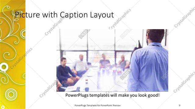 Picture with Caption presentation slide layout