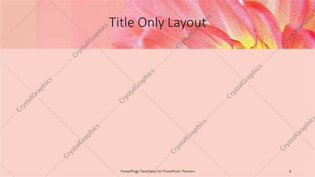 Title Only presentation slide layout