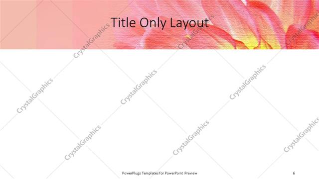 Title Only presentation slide layout