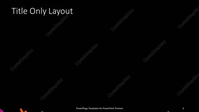 Title Only presentation slide layout