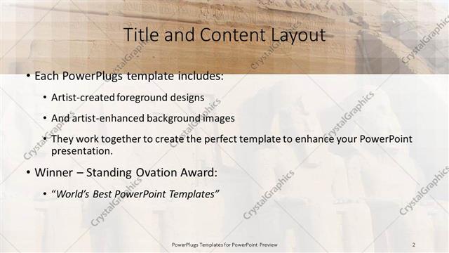 Title and Content presentation slide layout