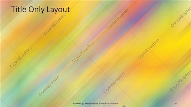 Title Only presentation slide layout