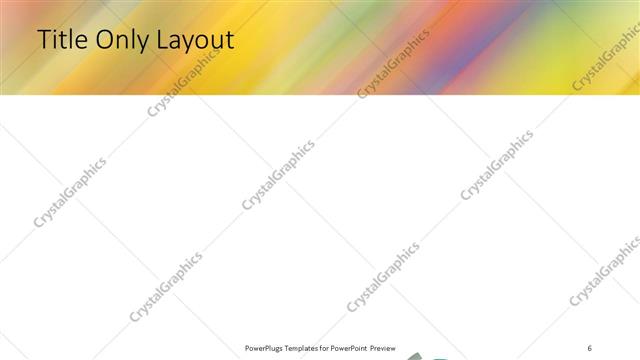 Title Only presentation slide layout