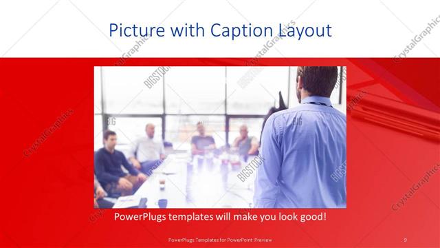 Picture with Caption presentation slide layout