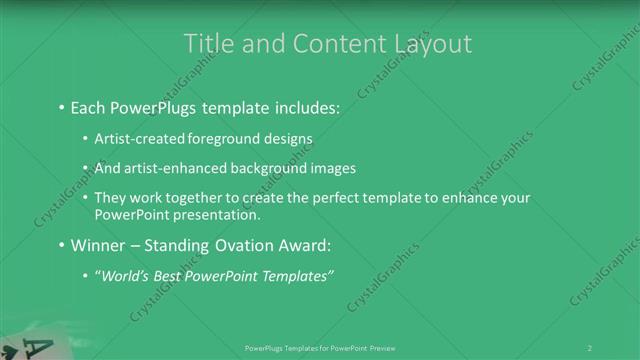 Title and Content presentation slide layout