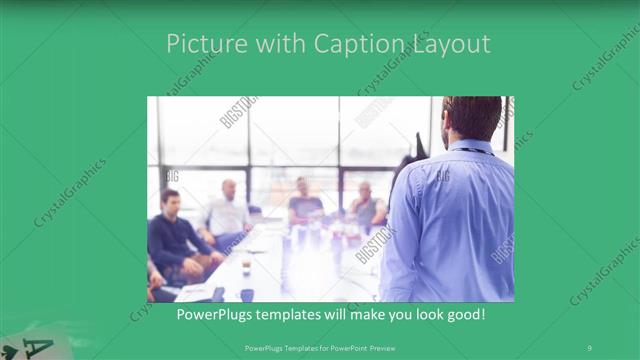 Picture with Caption presentation slide layout