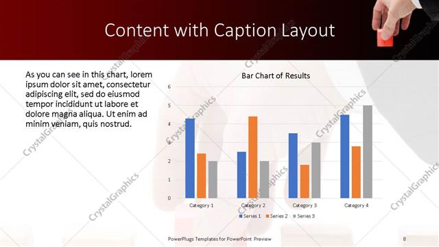 Content with Caption presentation slide layout