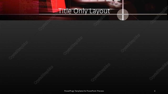 Title Only presentation slide layout