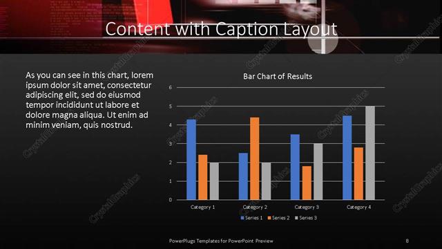 Content with Caption presentation slide layout