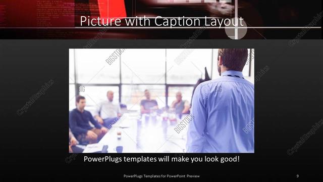 Picture with Caption presentation slide layout