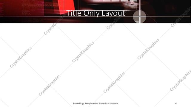 Title Only presentation slide layout