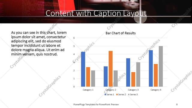 Content with Caption presentation slide layout