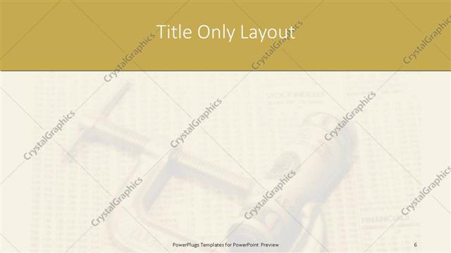 Title Only presentation slide layout