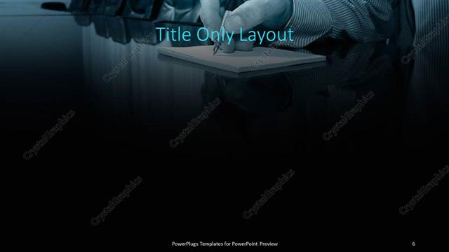 Title Only presentation slide layout