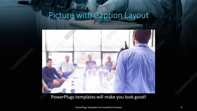 Picture with Caption presentation slide layout