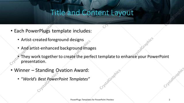 Title and Content presentation slide layout