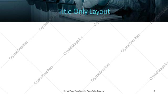 Title Only presentation slide layout