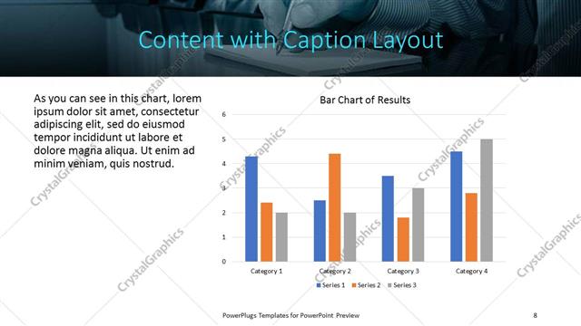 Content with Caption presentation slide layout