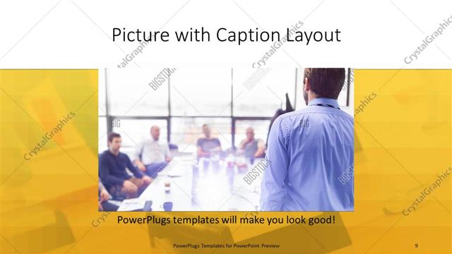 Picture with Caption presentation slide layout
