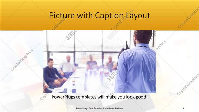 Picture with Caption presentation slide layout