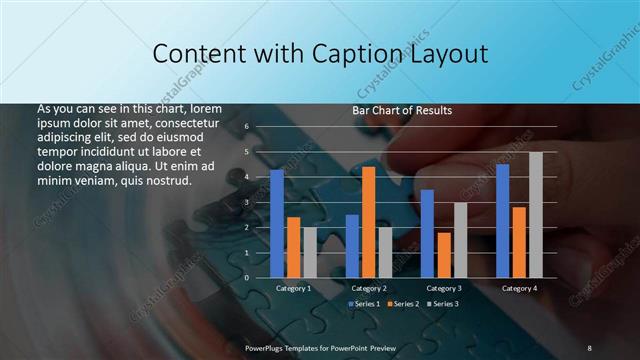 Content with Caption presentation slide layout